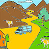 игра Mountain and cows coloring